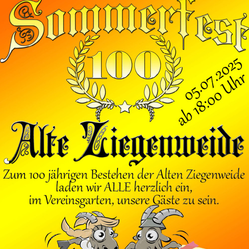 100 Jahre Jubiläum  der Kolonie „Alte Ziegenweide“