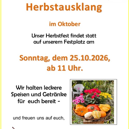 Herbstausklang in der KGA Frohsinn