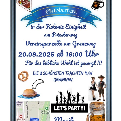 Oktoberfest in der Kolonie "Einigkeit am Priesterweg"